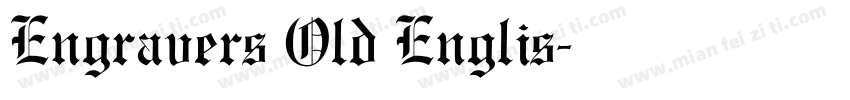 Engravers Old Englis字体转换